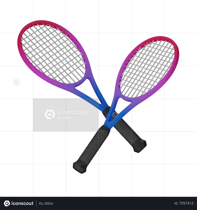 Tennis racket  3D Icon
