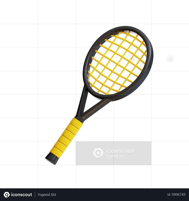 Tennis Racket  3D Icon