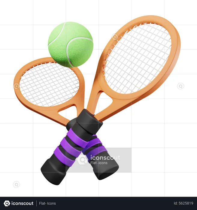 Tennis Racket  3D Illustration