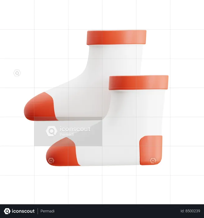 Tennis Socks  3D Icon