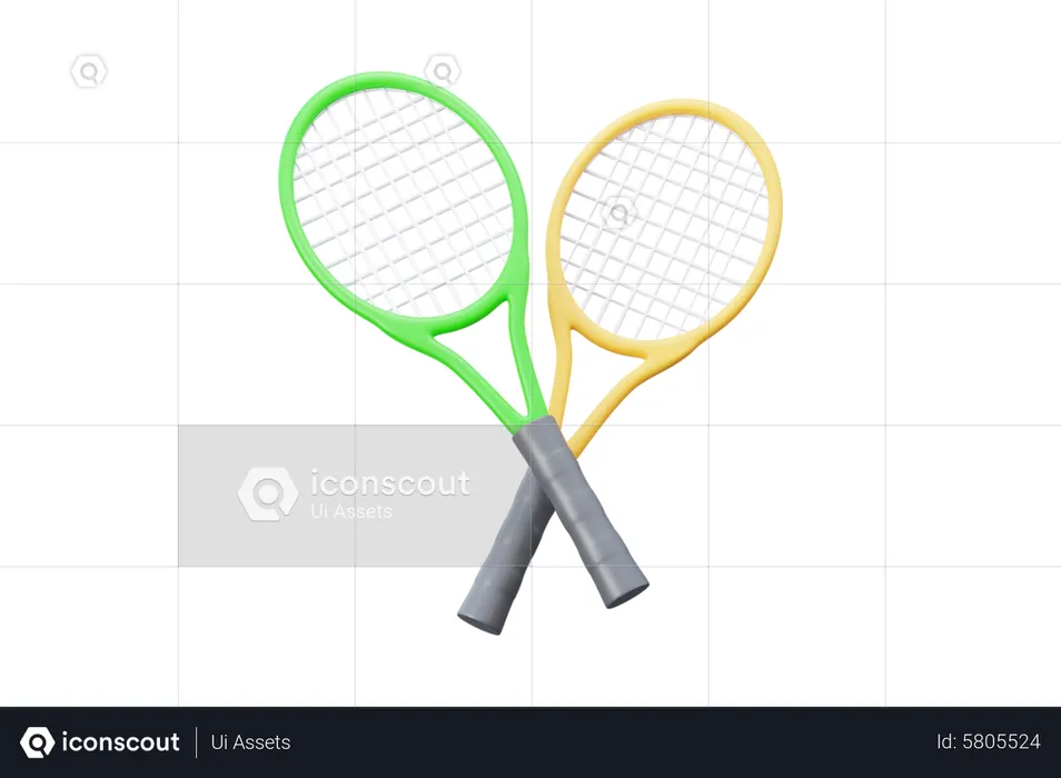 Tennisschläger  3D Icon