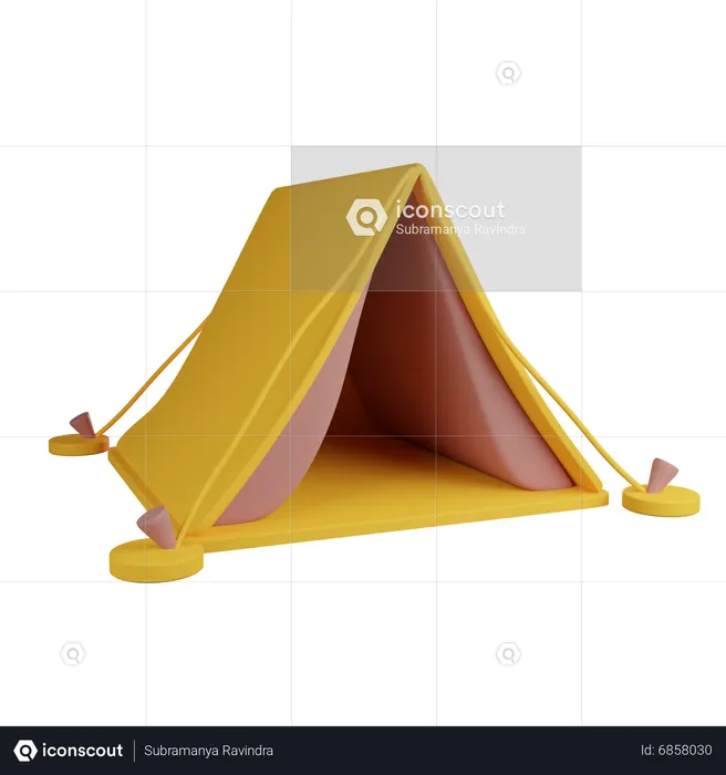 Tent  3D Icon