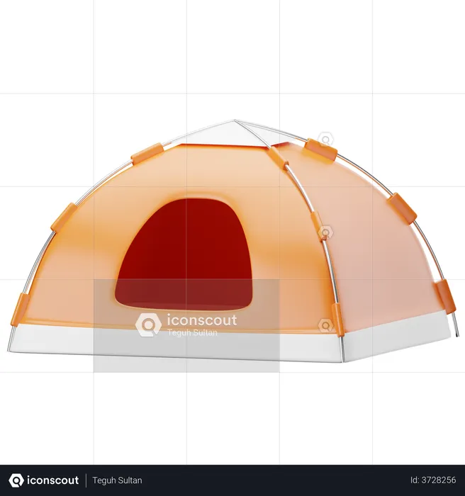 Tent  3D Illustration