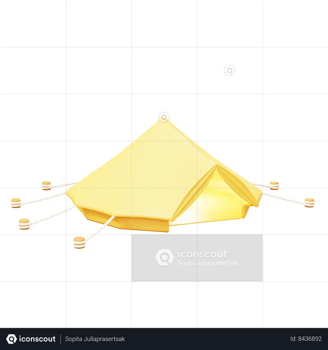 Tente de camping  3D Icon