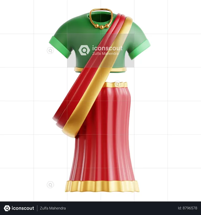 Tenue traditionnelle  3D Icon