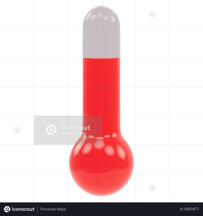 Termómetro  3D Icon