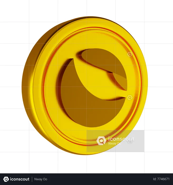 Terra Crypto Coin  3D Icon