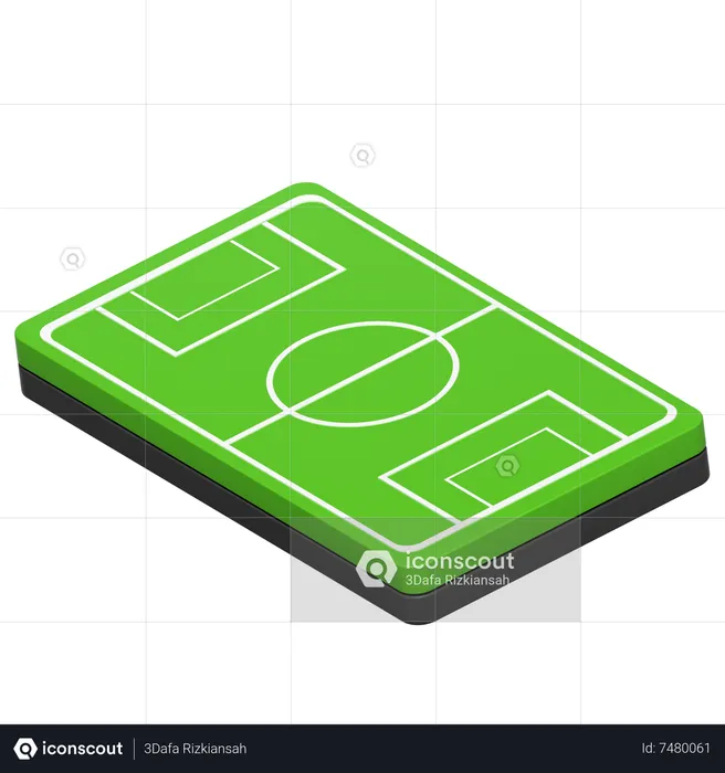 Terrain de football  3D Icon