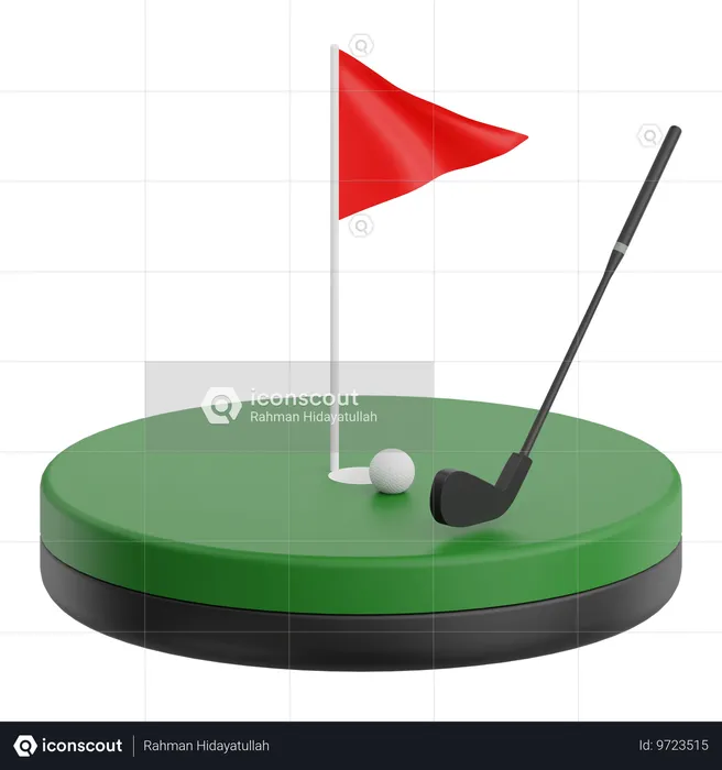 Terrain de golf  3D Icon