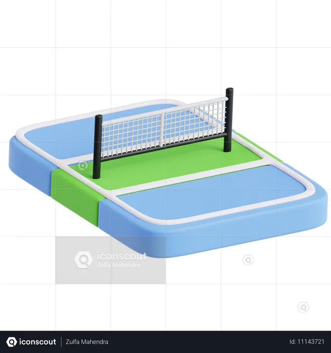 Terrain de pickleball  3D Icon