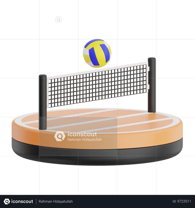 Terrain de volley-ball  3D Icon