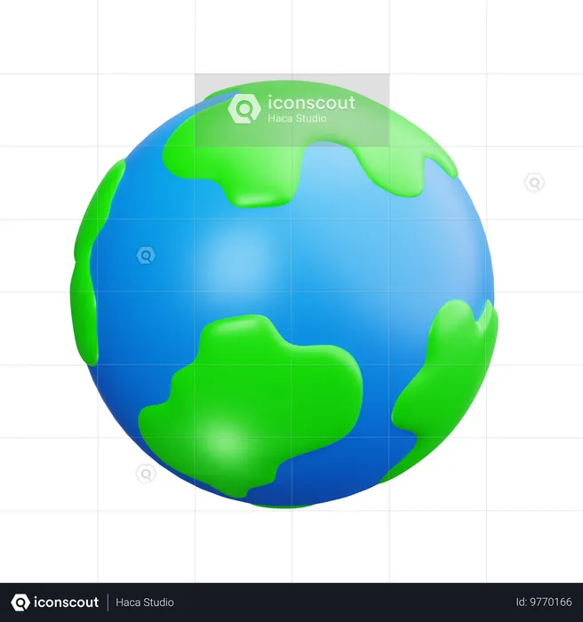 Terre  3D Icon