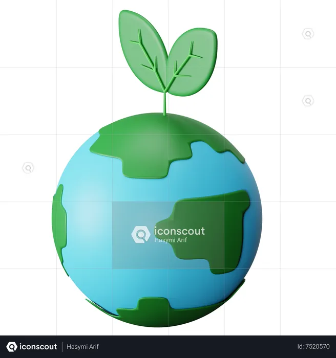 Terre verte  3D Icon