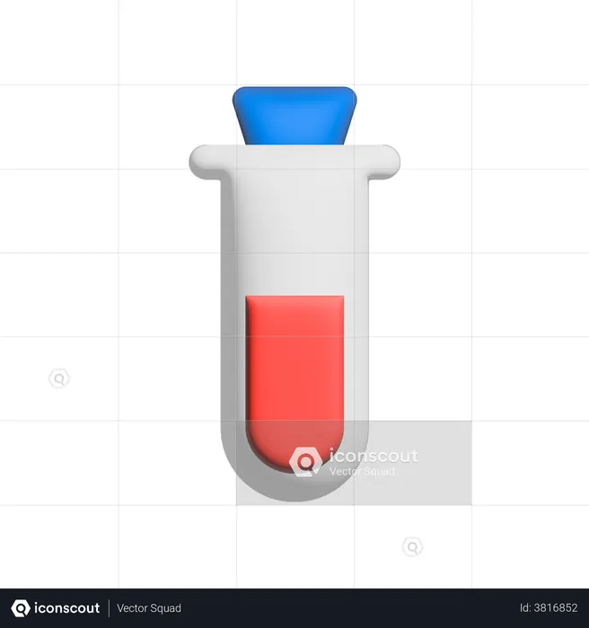 Test Tube  3D Illustration