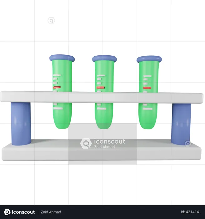 Test Tube  3D Illustration