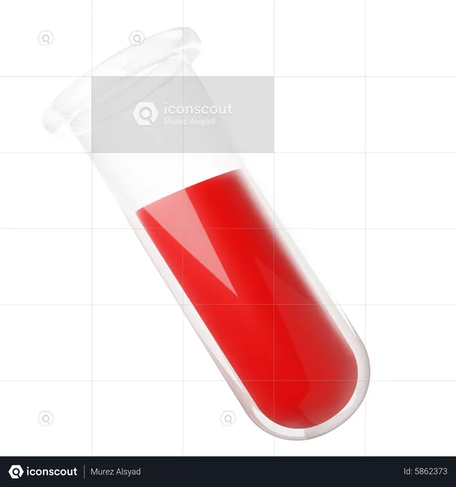 Test tube  3D Icon