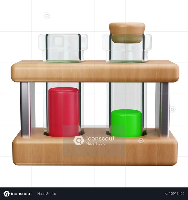 Test Tube Rack  3D Icon