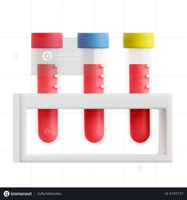 Test Tube Rack  3D Icon
