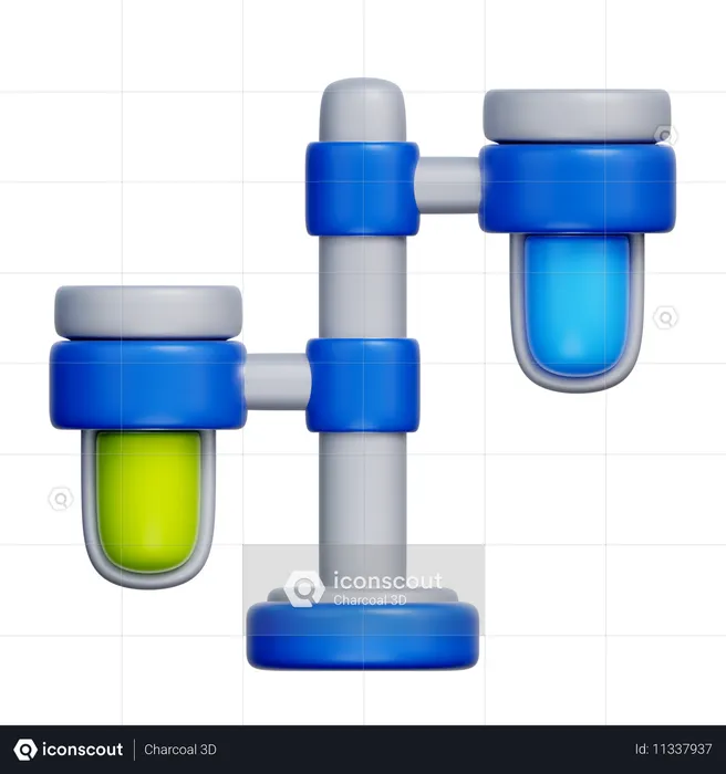 Test Tubes  3D Icon