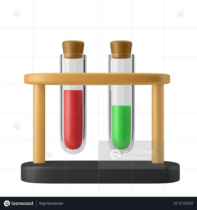 Test Tubes  3D Illustration