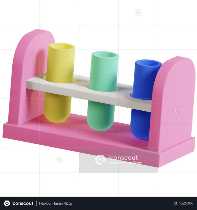 Test Tubes  3D Illustration