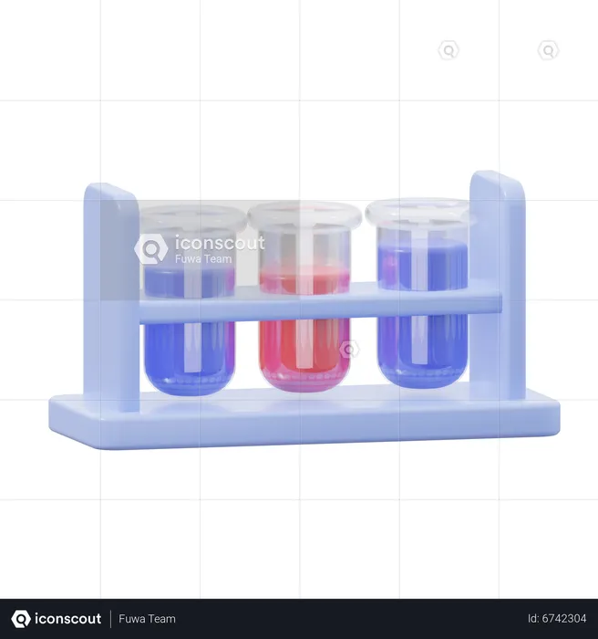 Test Tubes  3D Icon
