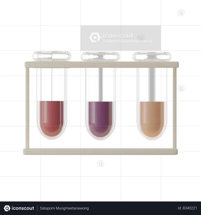 Test Tubes Holder  3D Icon