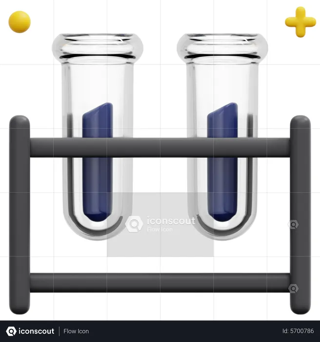Test Tubes Stand  3D Icon