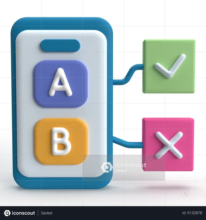 Tests mobiles  3D Icon