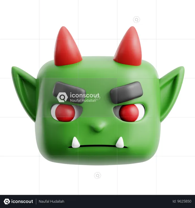 Tête de monstre  3D Icon