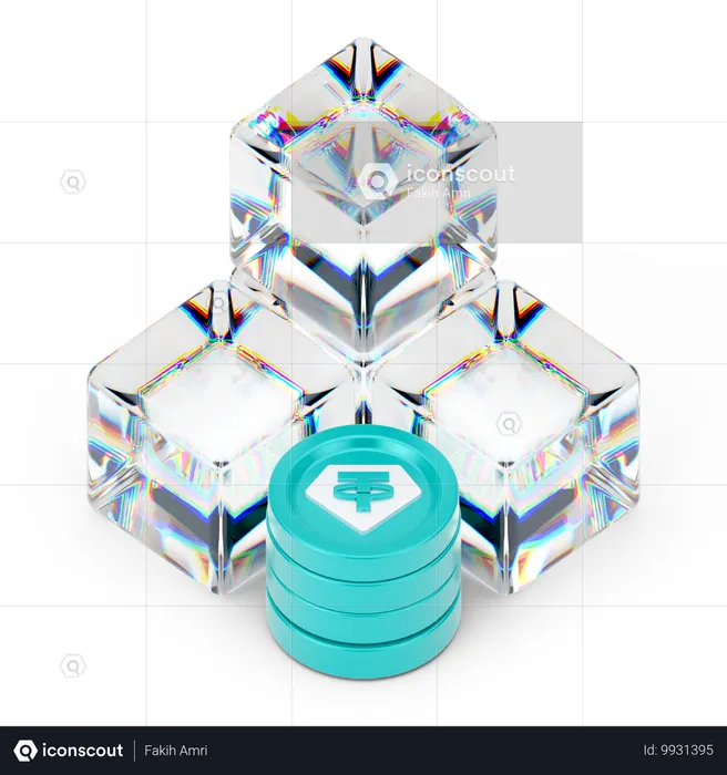 Tether cubes  3D Icon