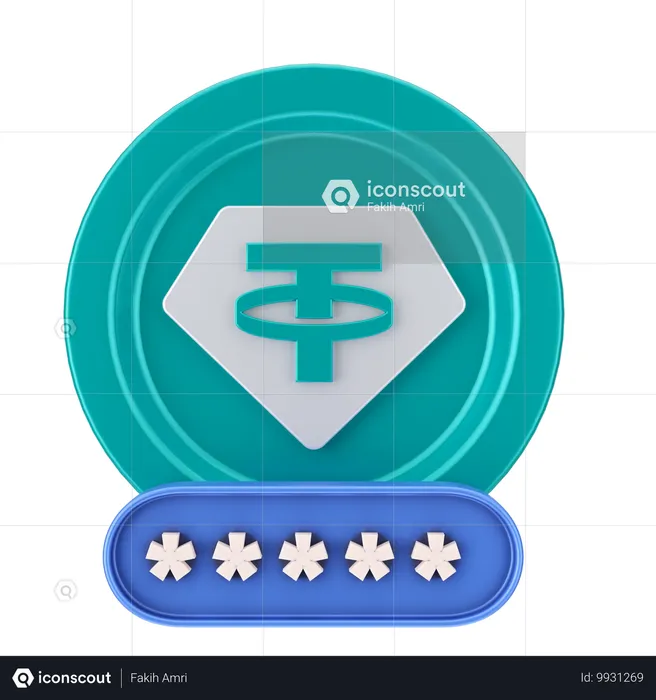 Tether security  3D Icon