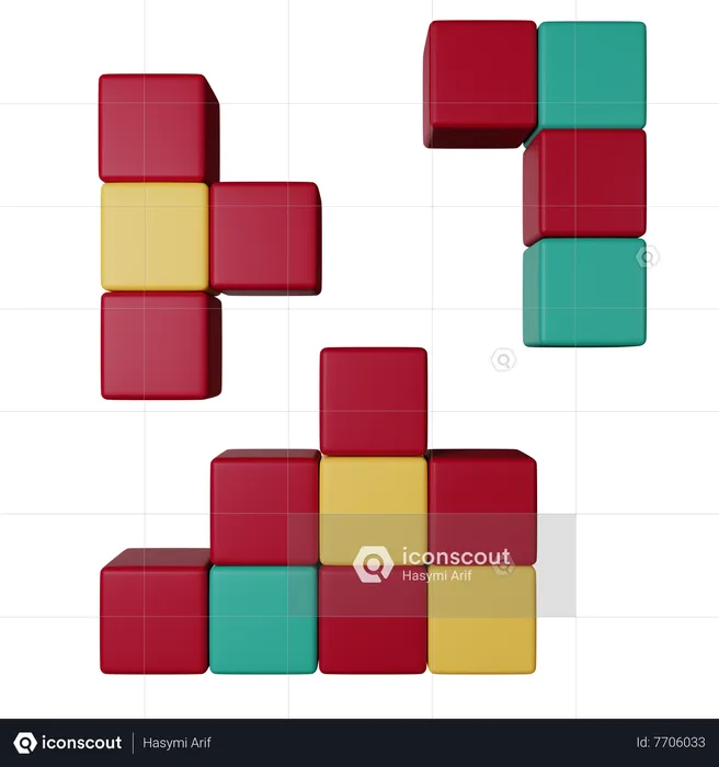 Tetris  3D Icon