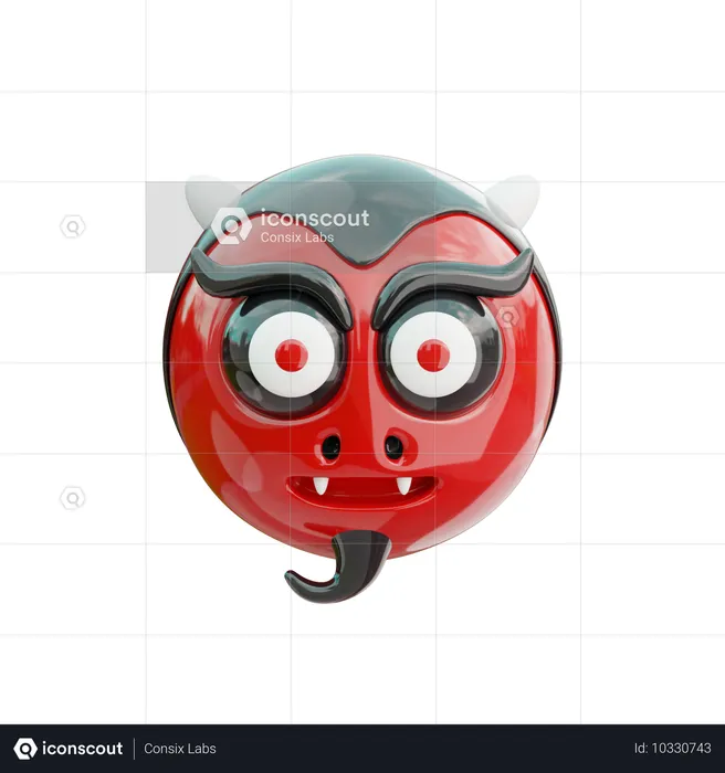 Teufel Emoji  3D Icon