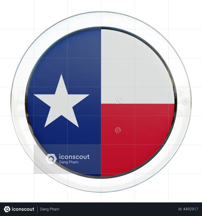 Texas Flag Flag 3D Flag