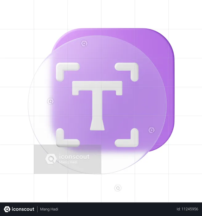 Text  3D Icon