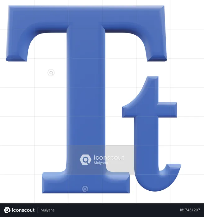 Text  3D Icon