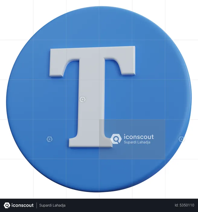 Text  3D Icon