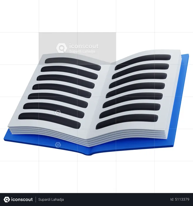 Text Book  3D Icon