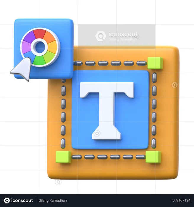 Text Editor  3D Icon