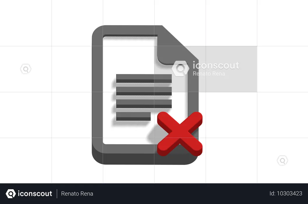Text file error  3D Icon