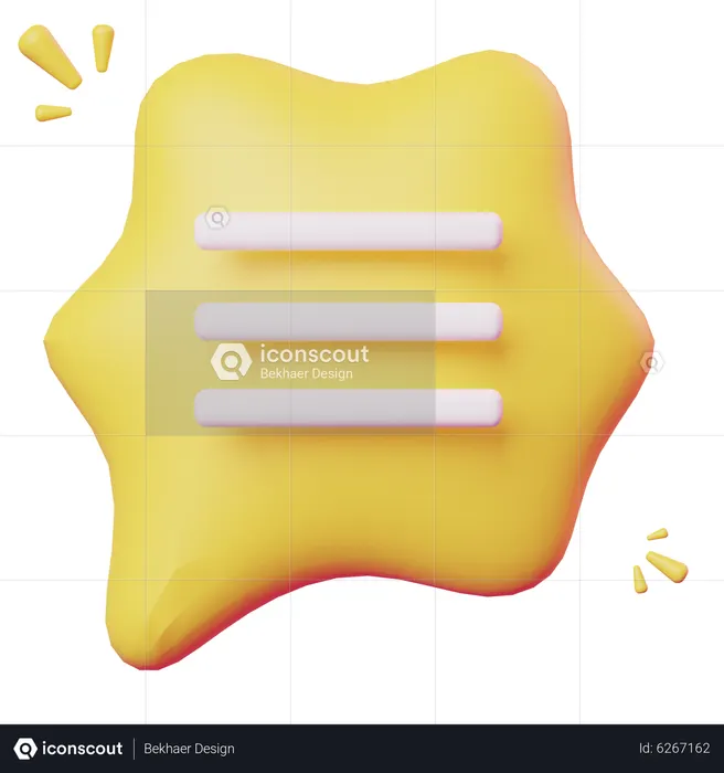 Text Message  3D Icon