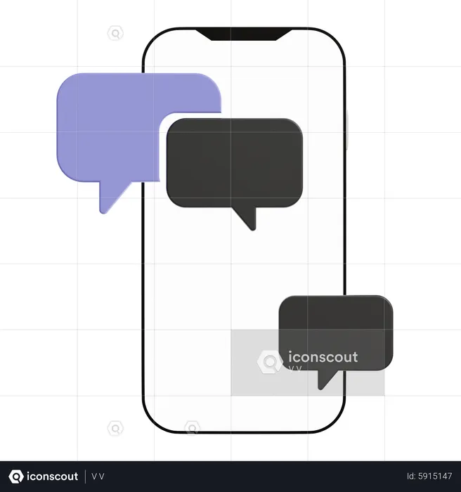 Text messaging  3D Icon