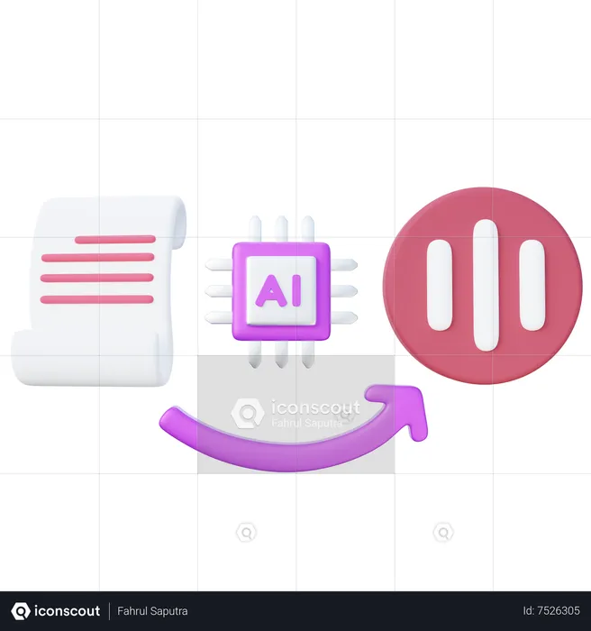 Text to Speech  3D Icon