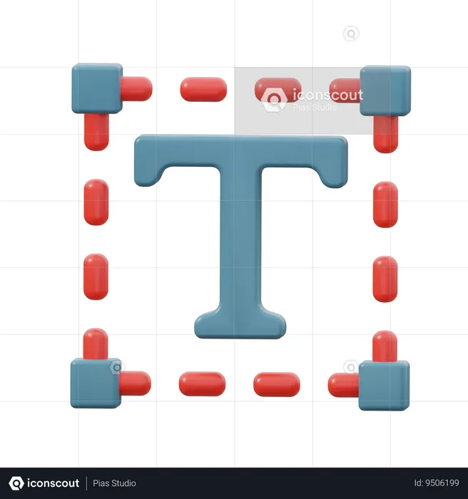 Text Tool  3D Icon