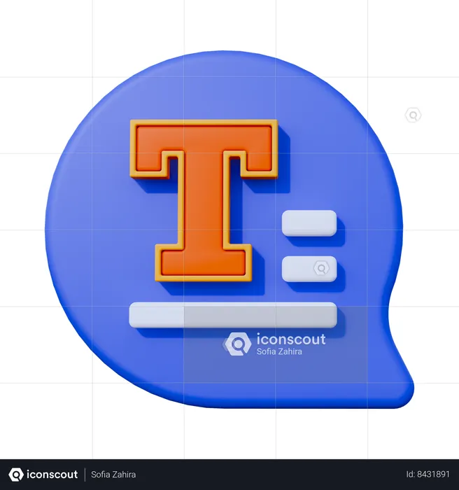 Text Tool  3D Icon