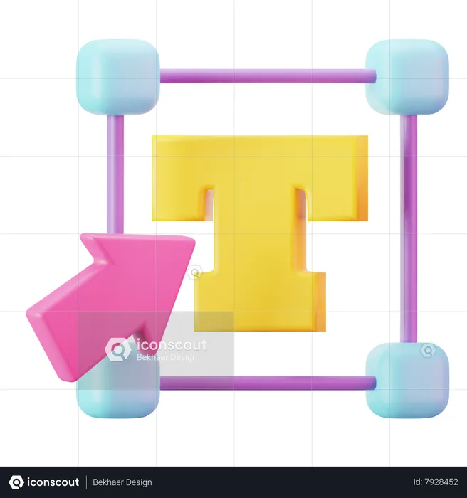 Text Tool  3D Icon