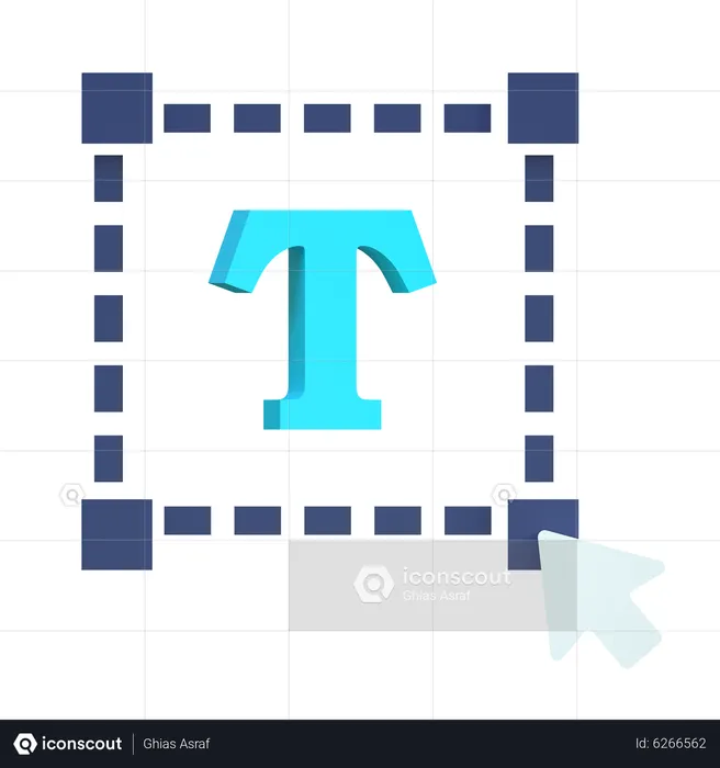 Text Tool  3D Icon