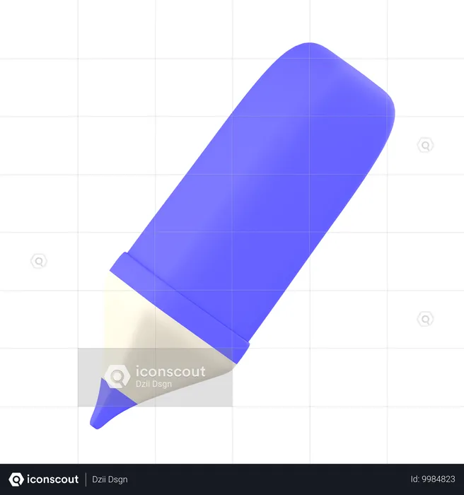 Textmarker  3D Icon