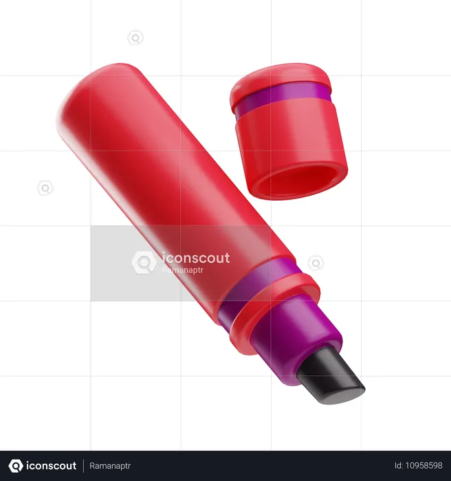 Textmarker  3D Icon